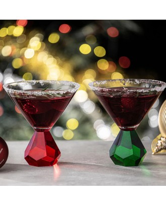 Set 2 pahare pentru Martini, Zhara Emerald - SIMONA'S COOKSHOP